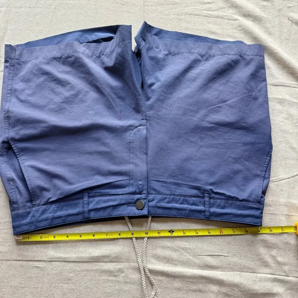 Faherty All Day Shorts Men's 36 Blue Hybrid Performance Chino Stretch Sun Faded